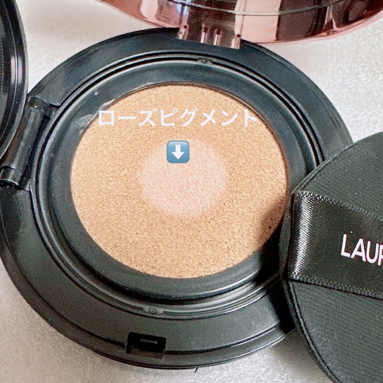 フローレス ルミエール ラディアンス パーフェクティング トーンアップ クッション/ローラ メルシエ/クッションファンデーションを使ったクチコミ(2枚目)