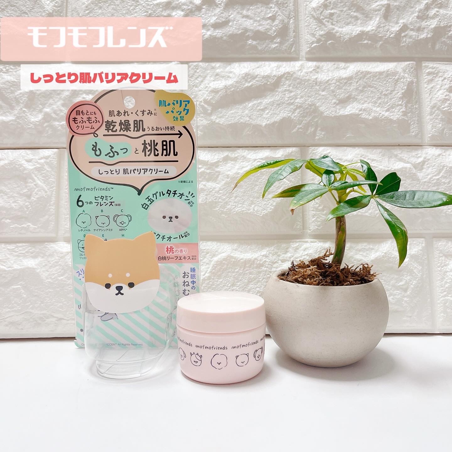 モフモフレンズ しっとり肌バリアクリーム/明色/フェイスクリームを使ったクチコミ（1枚目）