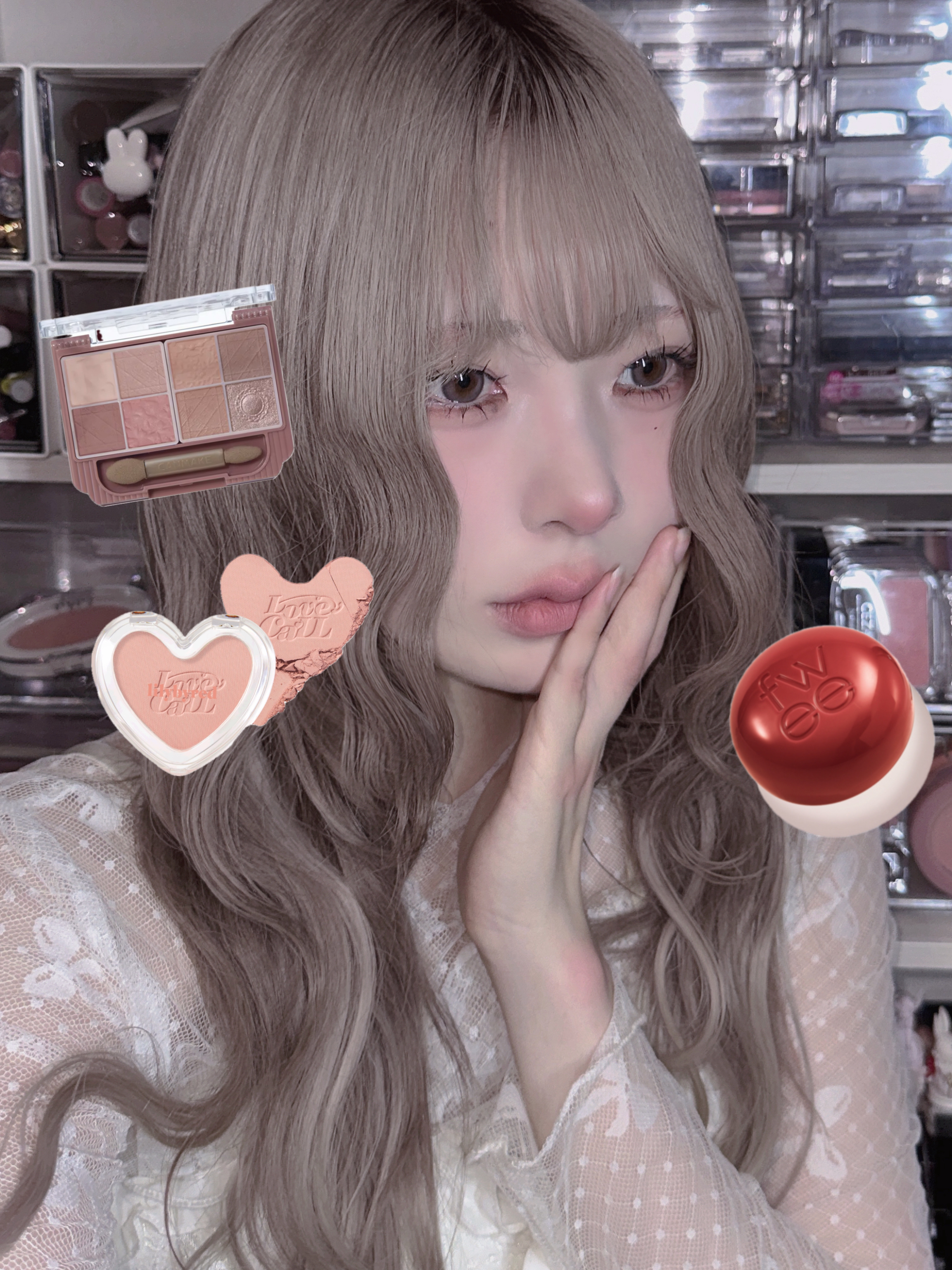 Luv Beam Blur Cheek/lilybyred/パウダーチークを使ったクチコミ（3枚目）