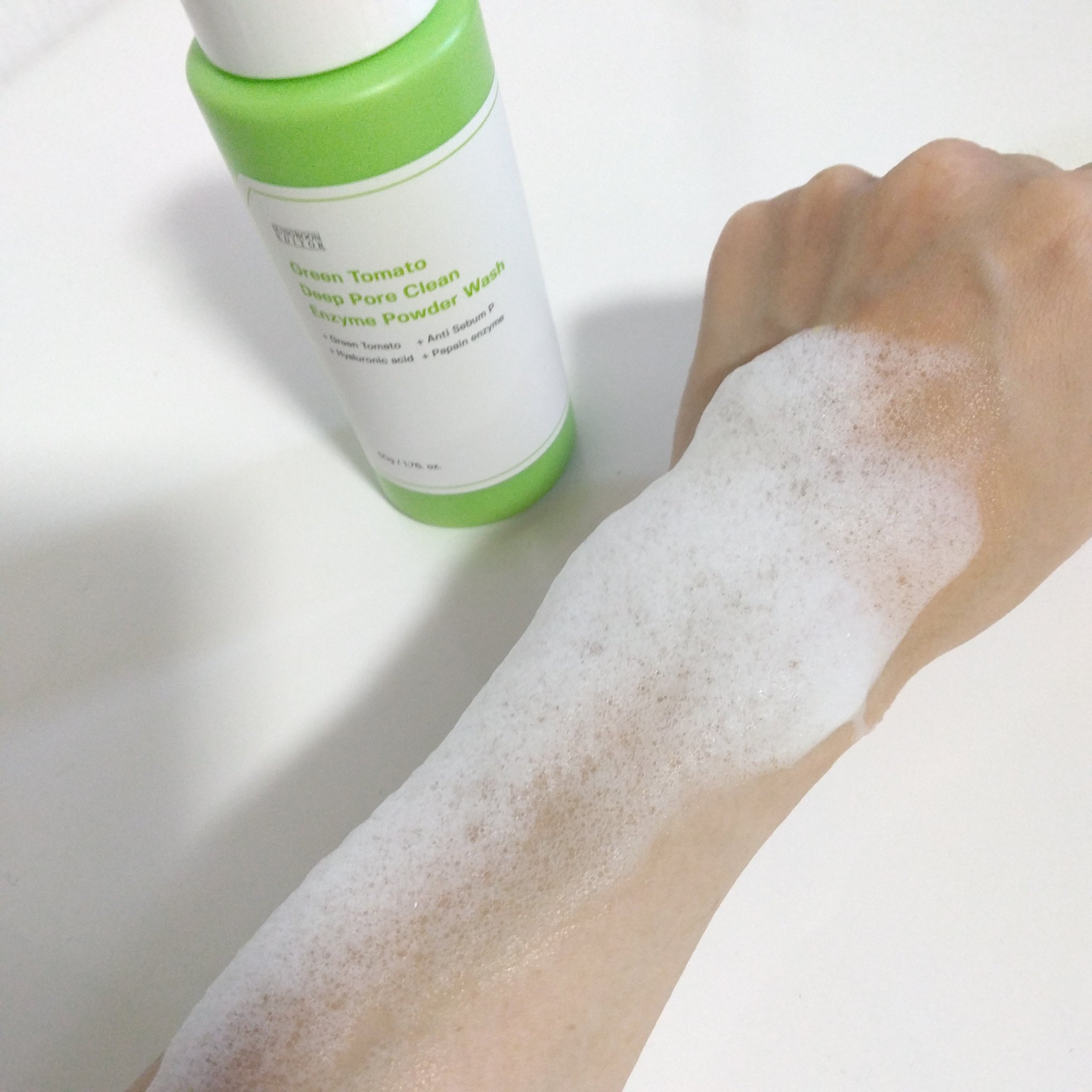 グリーントマトパウダーウォッシュ/SUNGBOON EDITOR（成分エディター）/洗顔パウダーを使ったクチコミ（3枚目）