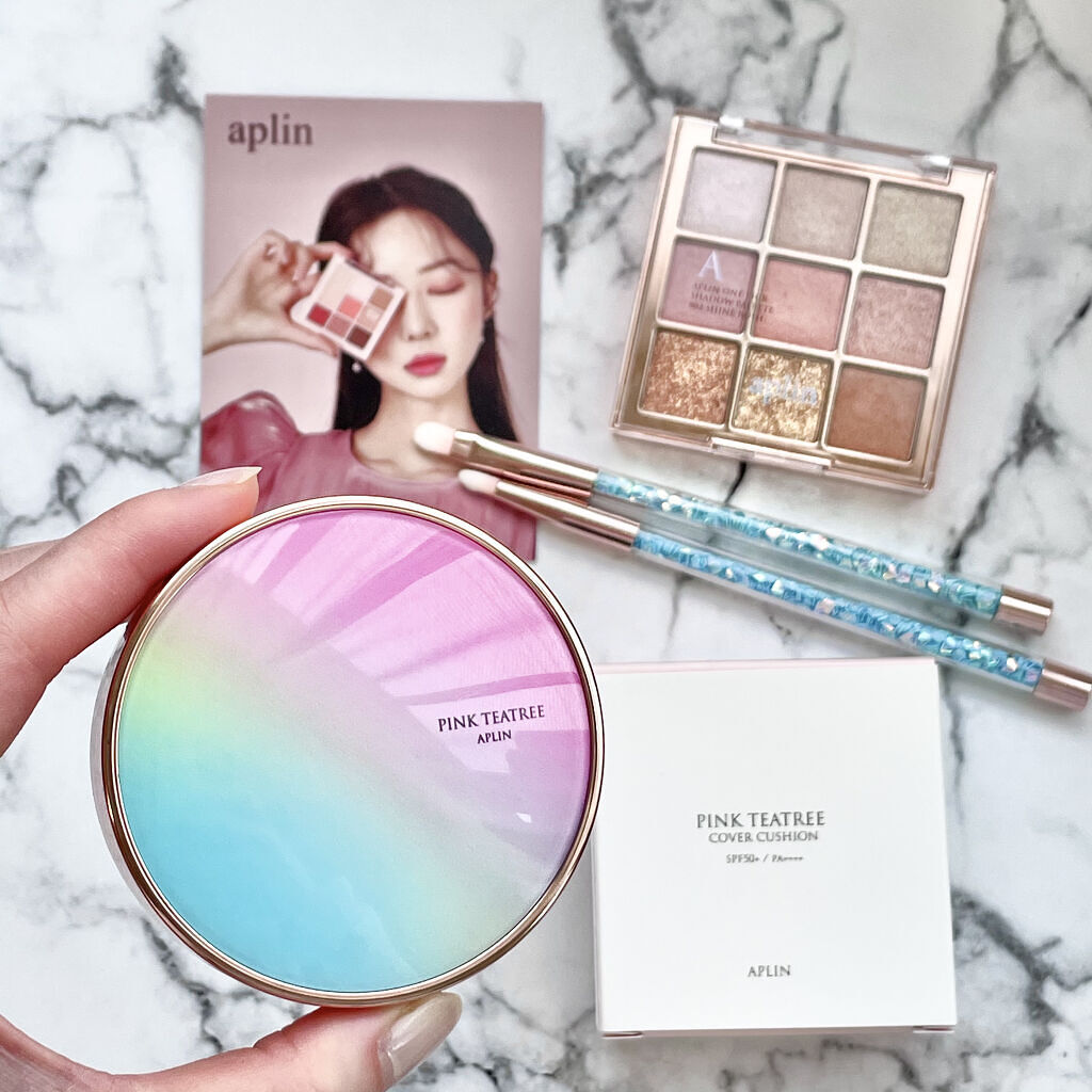 ピンクティーツリーカバークッション/APLIN/クッションファンデーションを使ったクチコミ（1枚目）
