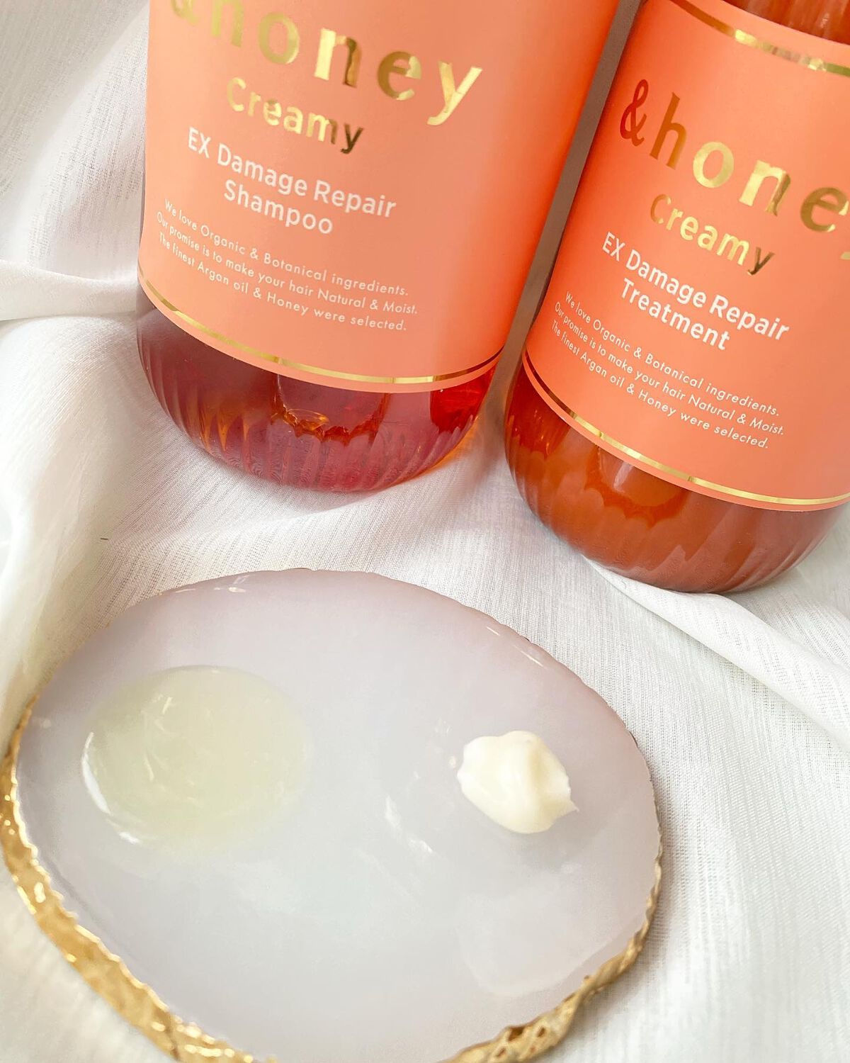 Creamy EXダメージリペアシャンプー1.0/ヘアトリートメント2.0/&honey/市販シャンプーを使ったクチコミ（3枚目）