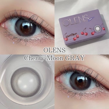 Cherry moon 1Month グレー/OLENS/カラーコンタクトレンズを使ったクチコミ（1枚目）