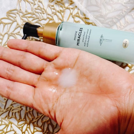 ミラクルズ うるおいブーストミルクウォーターセラム/パンテーン/アウトバストリートメントを使ったクチコミ(4枚目)