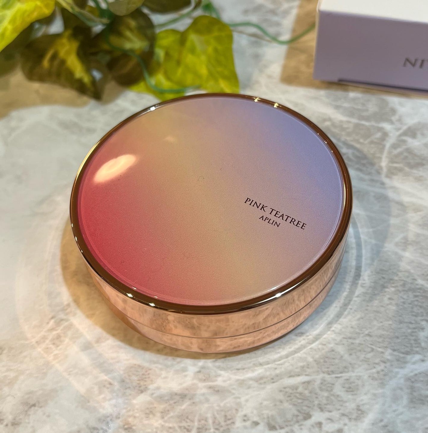 ピンクティーツリーカバーアップグロウクッション/APLIN/クッションファンデーションを使ったクチコミ(2枚目)