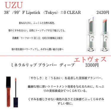  38°C / 99°F Lipstick <TOKYO>/UZU BY FLOWFUSHI/口紅を使ったクチコミ（3枚目）