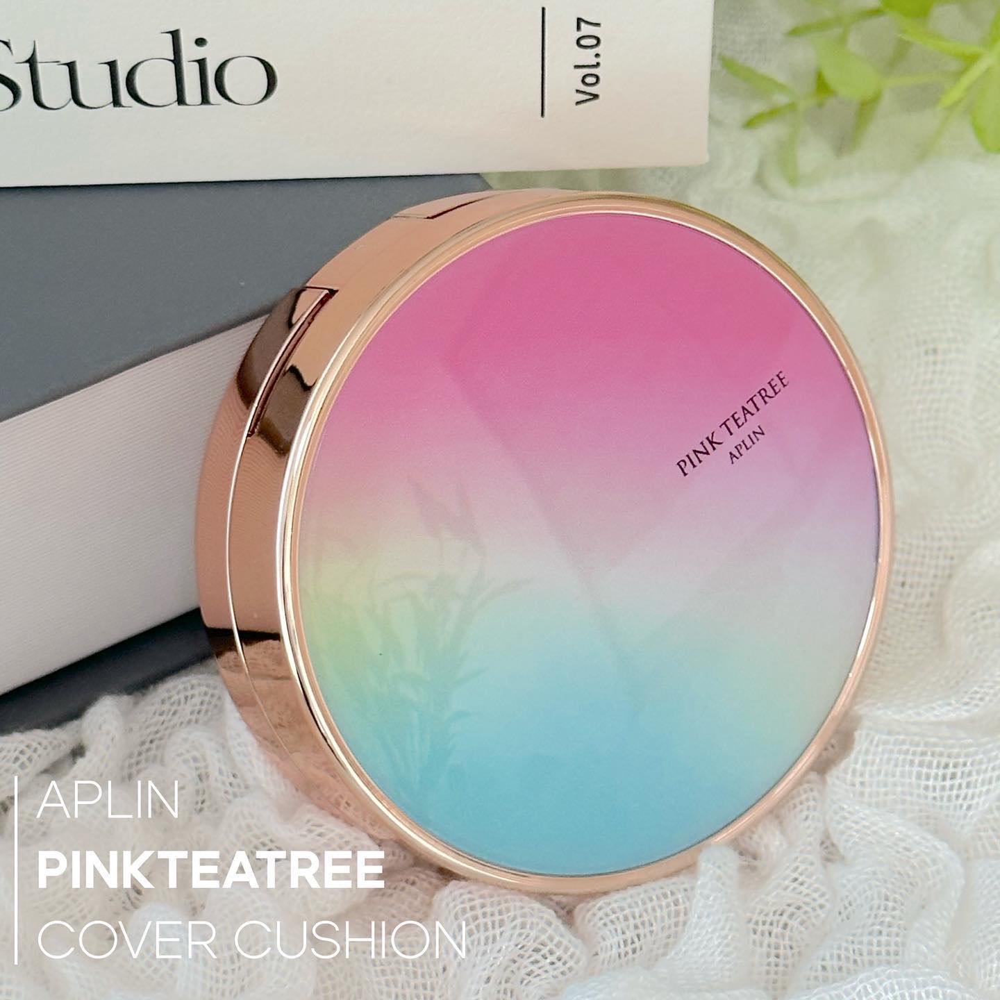 ピンクティーツリーカバークッション/APLIN/クッションファンデーションを使ったクチコミ（1枚目）