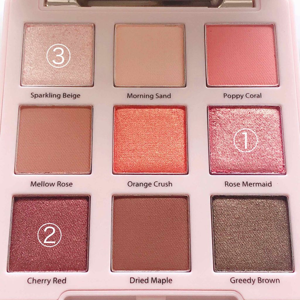 インクライティング シャドウパレット/PERIPERA/アイシャドウパレットを使ったクチコミ（2枚目）