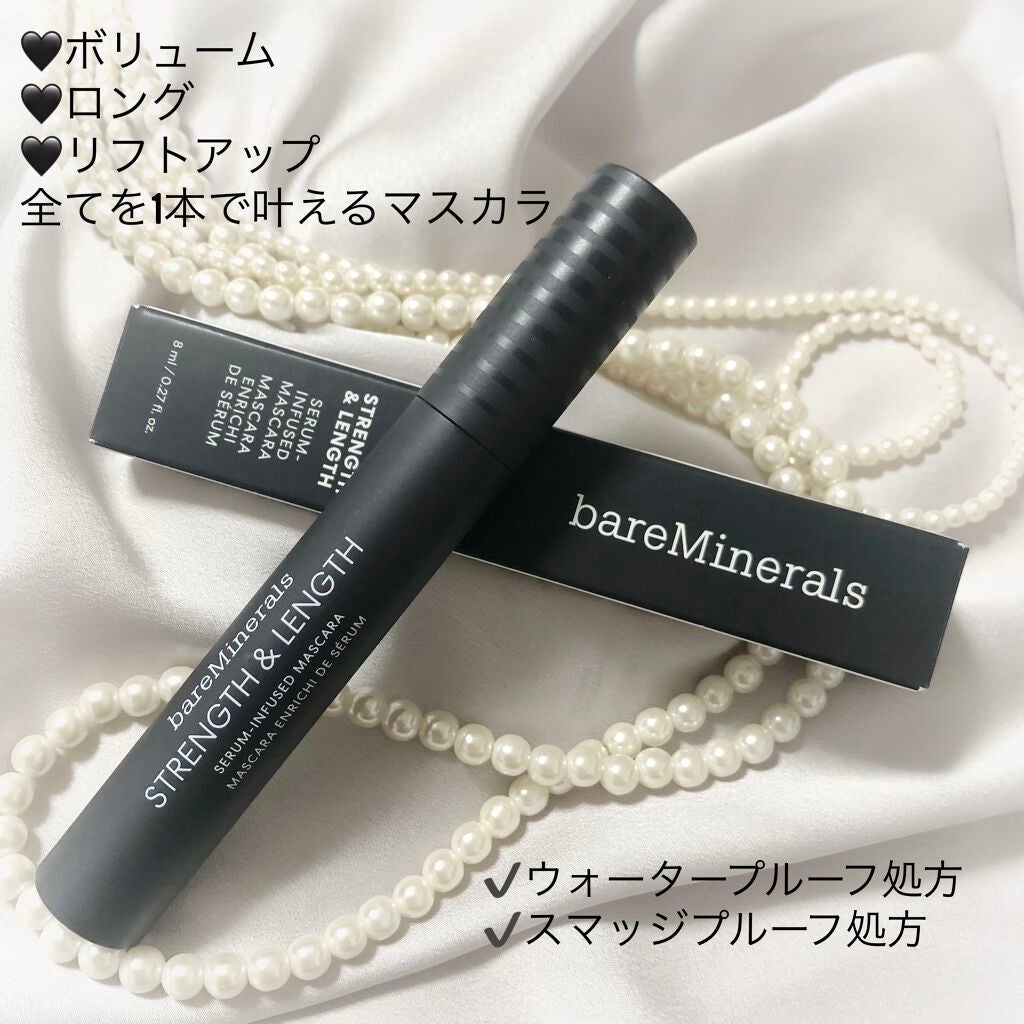 ストレングス & レングス セラム インフューズド マスカラ/bareMinerals/マスカラを使ったクチコミ(1枚目)