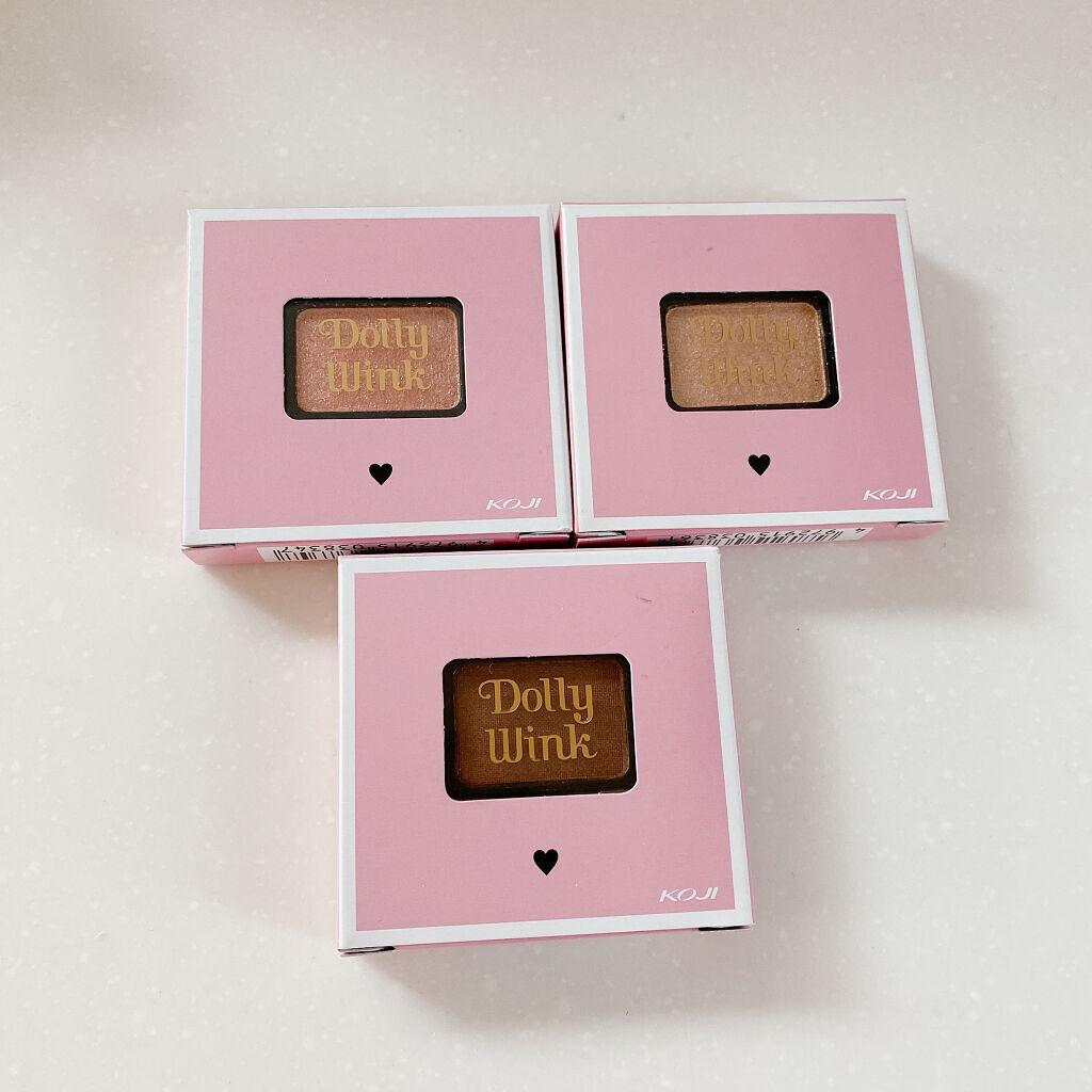 カスタムシャドウ 06 ジンジャーフロスト/ドーリーウインク/単色アイシャドウを使ったクチコミ（1枚目）