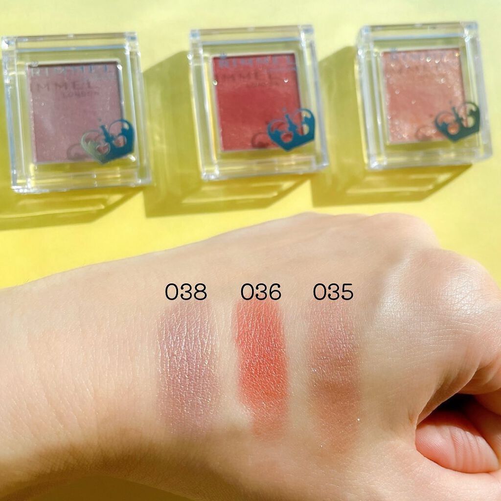 プリズム パウダーアイカラー 036 マルサラレッド/リンメル ロンドン/単色アイシャドウを使ったクチコミ（3枚目）