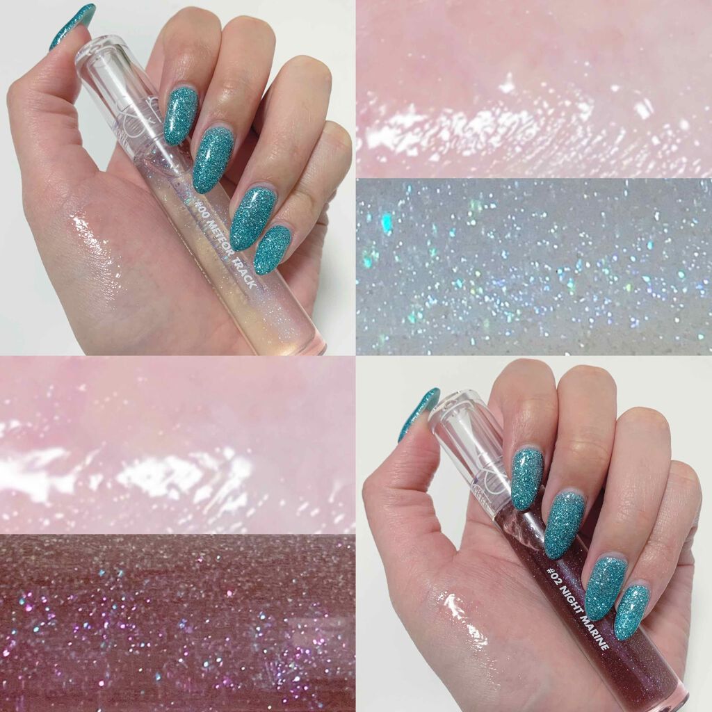 グラスティングウォーターグロス/rom&nd/リップグロスを使ったクチコミ（2枚目）