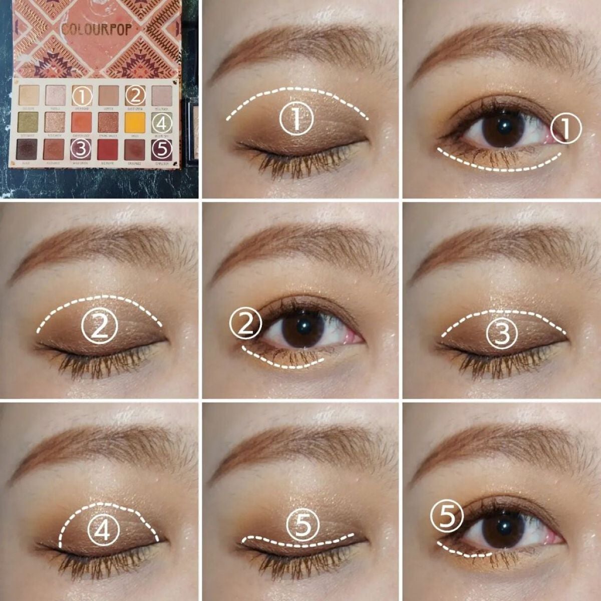 サンドストーン/ColourPop/アイシャドウパレットを使ったクチコミ(4枚目)