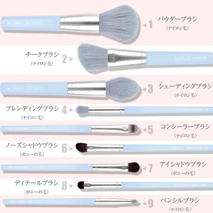 SIXPLUS 八角メイクブラシ9本セット—Inspiration シリーズ/SIXPLUS/メイクブラシを使ったクチコミ(6枚目)