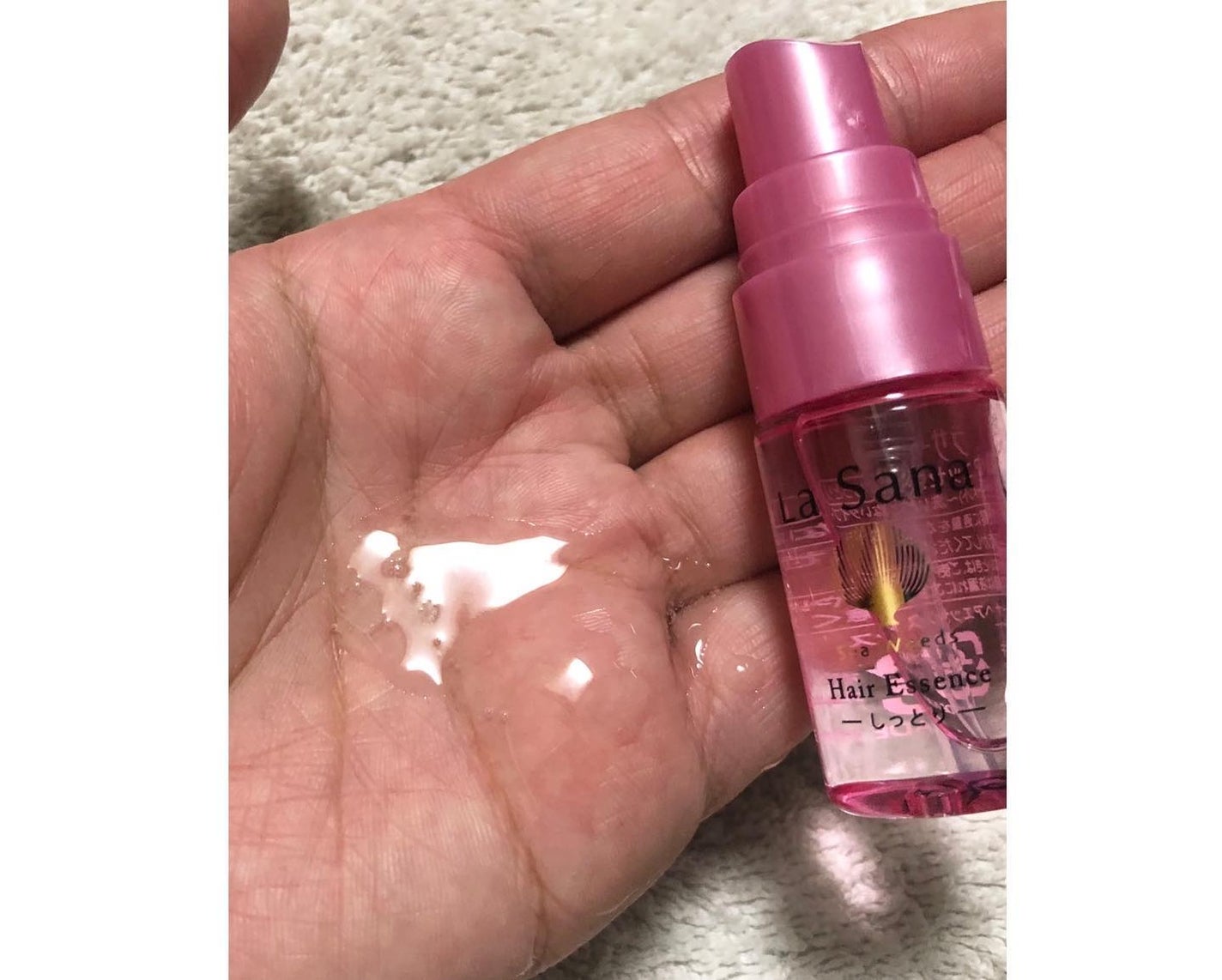 海藻 ヘア エッセンス しっとり/ラサーナ/ヘアオイルを使ったクチコミ(7枚目)