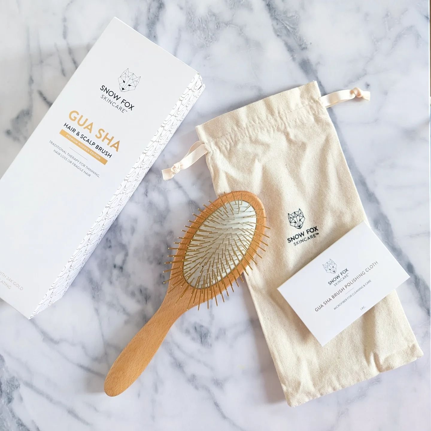 プレミアム FOXカッサ ウッド ヘアブラシ/SNOW FOX SKINCARE/メイクブラシを使ったクチコミ（1枚目）