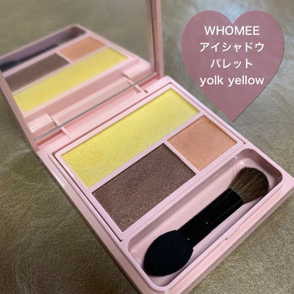 フーミー アイシャドウパレット yolk yellow/WHOMEE/アイシャドウパレットを使ったクチコミ(1枚目)