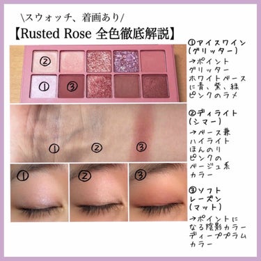 プロ アイ パレット 05 RUSTED ROSE/CLIO/アイシャドウパレットを使ったクチコミ（2枚目）