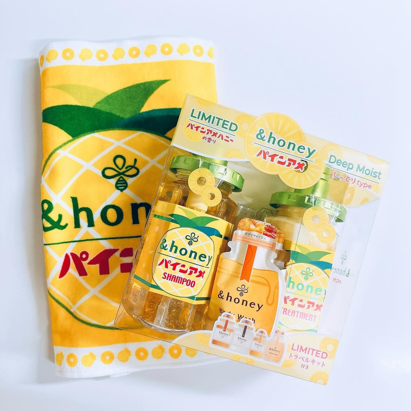 アンドハニー ディープモイスト パインアメ 限定ペアセット/&honey/市販シャンプーを使ったクチコミ(6枚目)