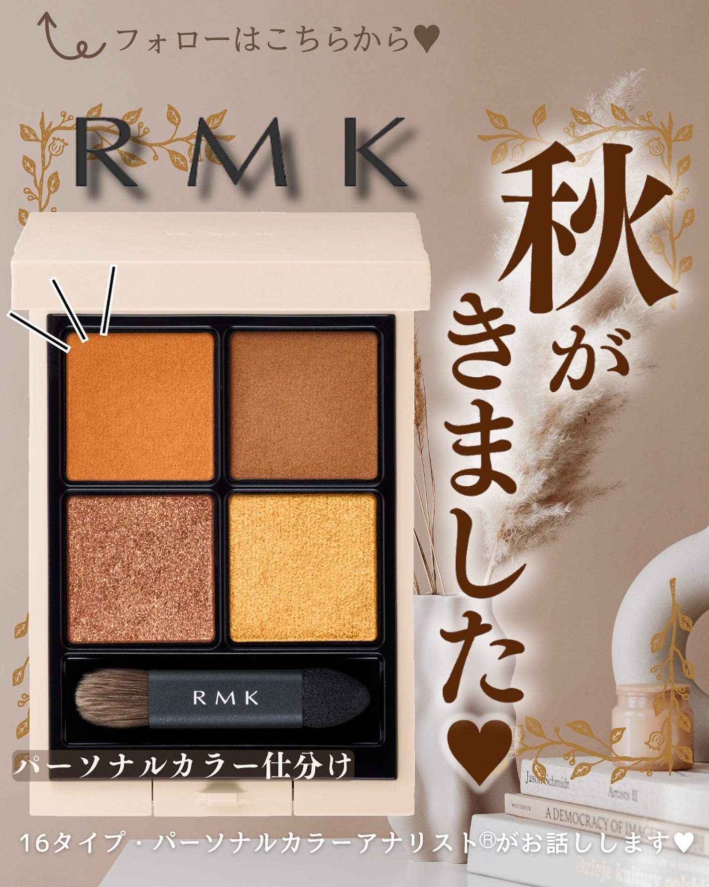 RMK シンクロマティック アイシャドウパレット/RMK/アイシャドウパレットを使ったクチコミ(1枚目)