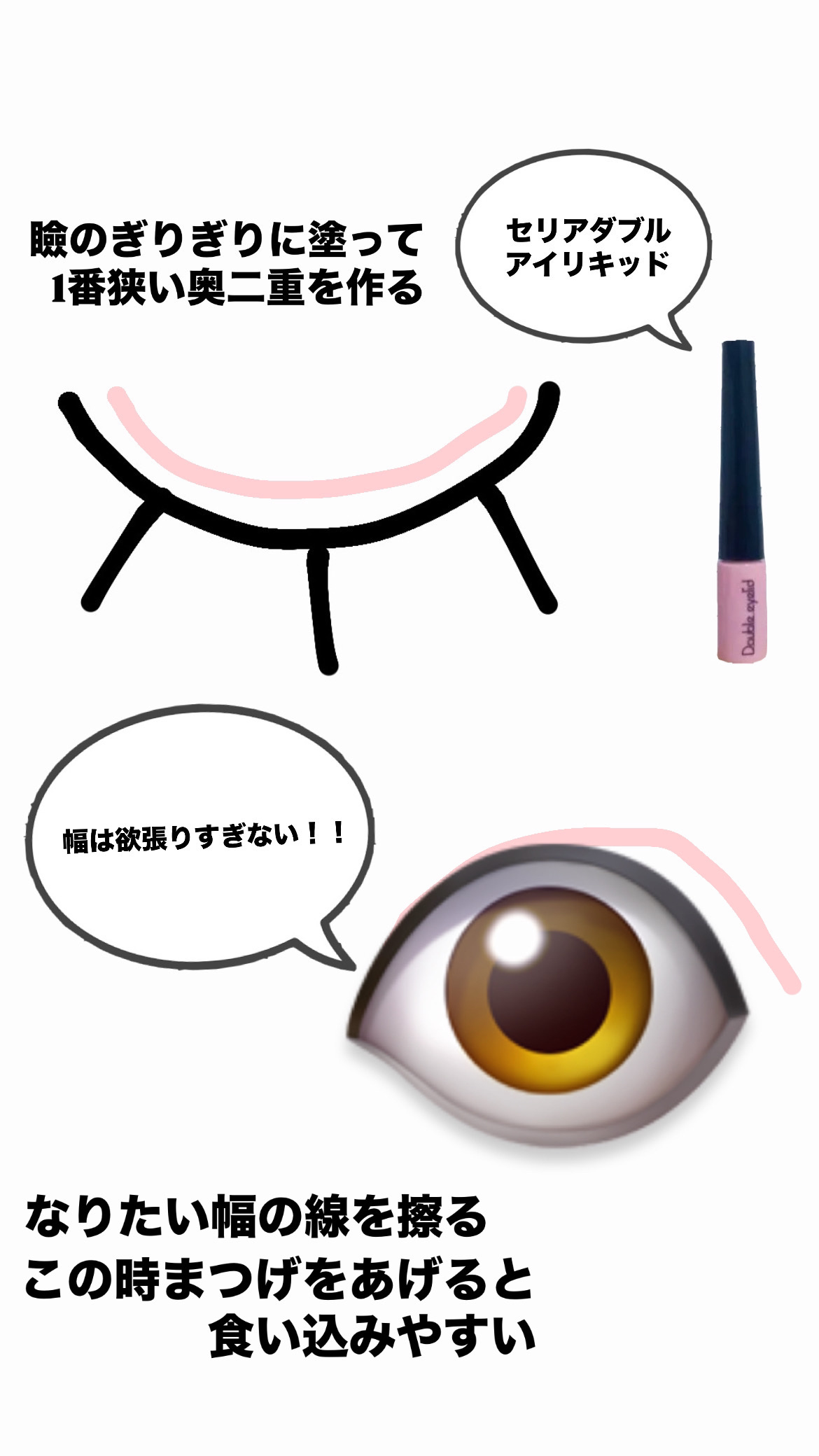 SH ダブルアイリッド/セリア/二重まぶた用アイテムを使ったクチコミ（2枚目）
