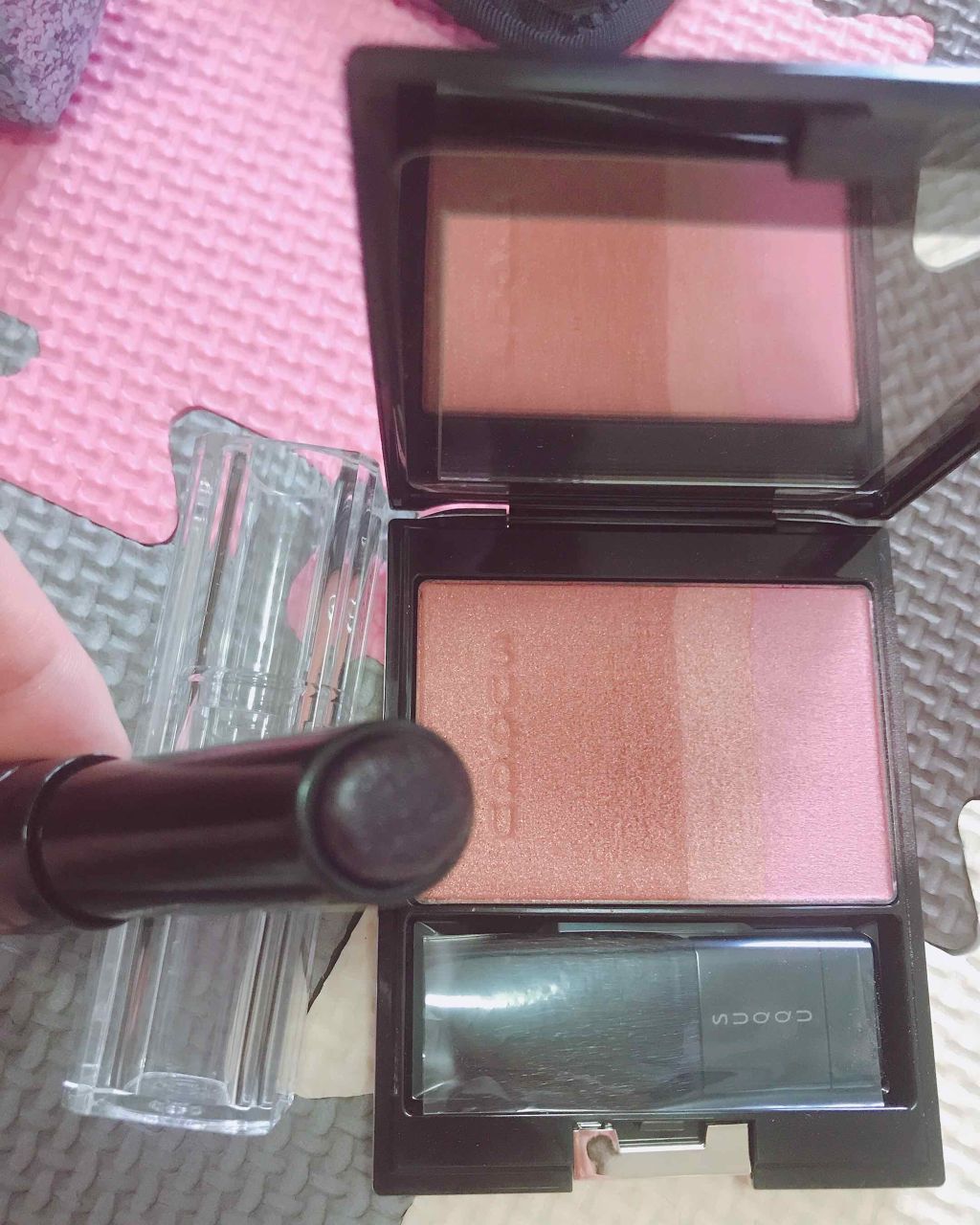 THREE シマリング グロー デュオ/THREE/クリームハイライトを使ったクチコミ（3枚目）