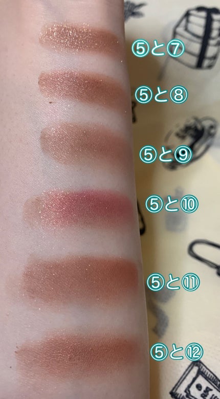 バレンタインボックス3ローズモーメント/VAVI MELLO/アイシャドウパレットを使ったクチコミ(3枚目)