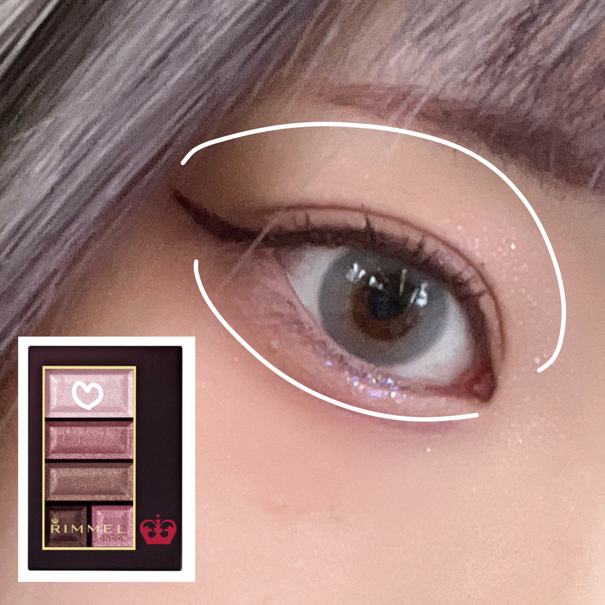 ショコラスウィート アイズ/リンメル ロンドン/アイシャドウパレットを使ったクチコミ（2枚目）