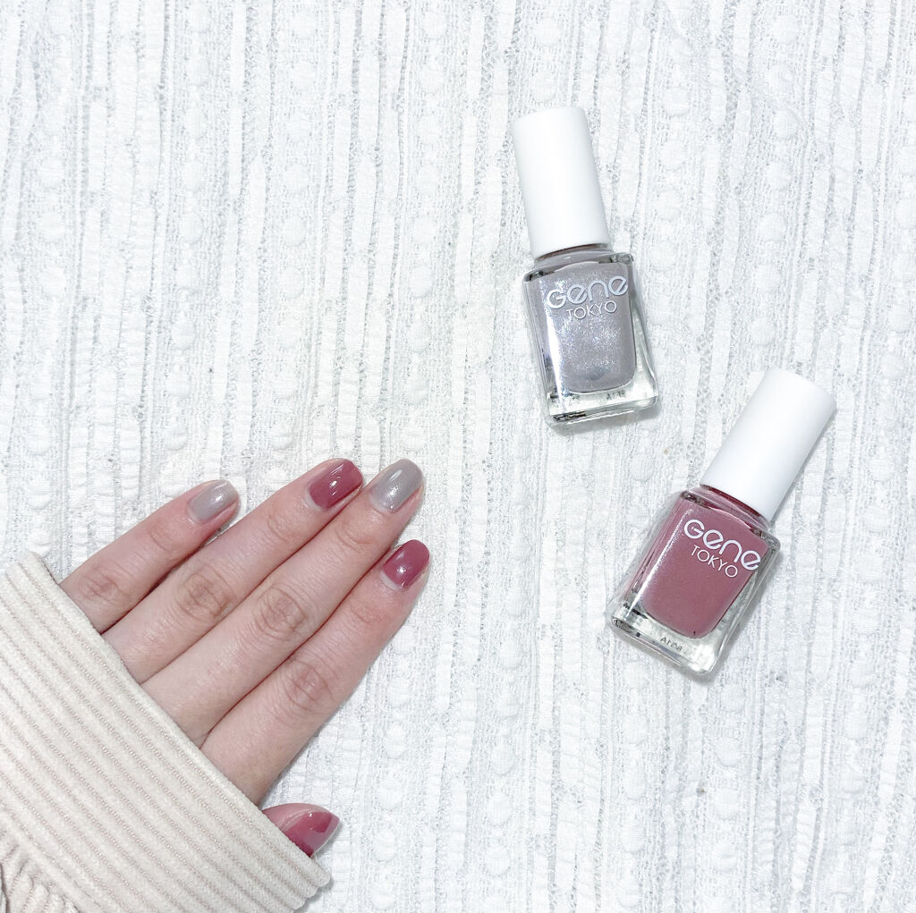 #セルフネイル,#ネイル,#100均ネイル,#ダイソーネイル,#GENEネイル,#ピンクネイル,#ミラーネイル,#シンプルネイルのネイルデザイン