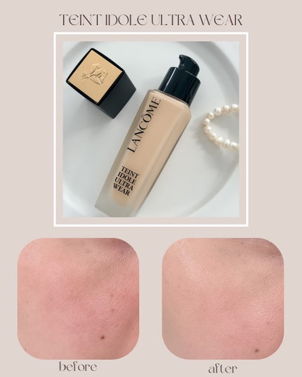 タンイドル ウルトラ ウェア リキッド N/LANCOME/リキッドファンデーションを使ったクチコミ(4枚目)