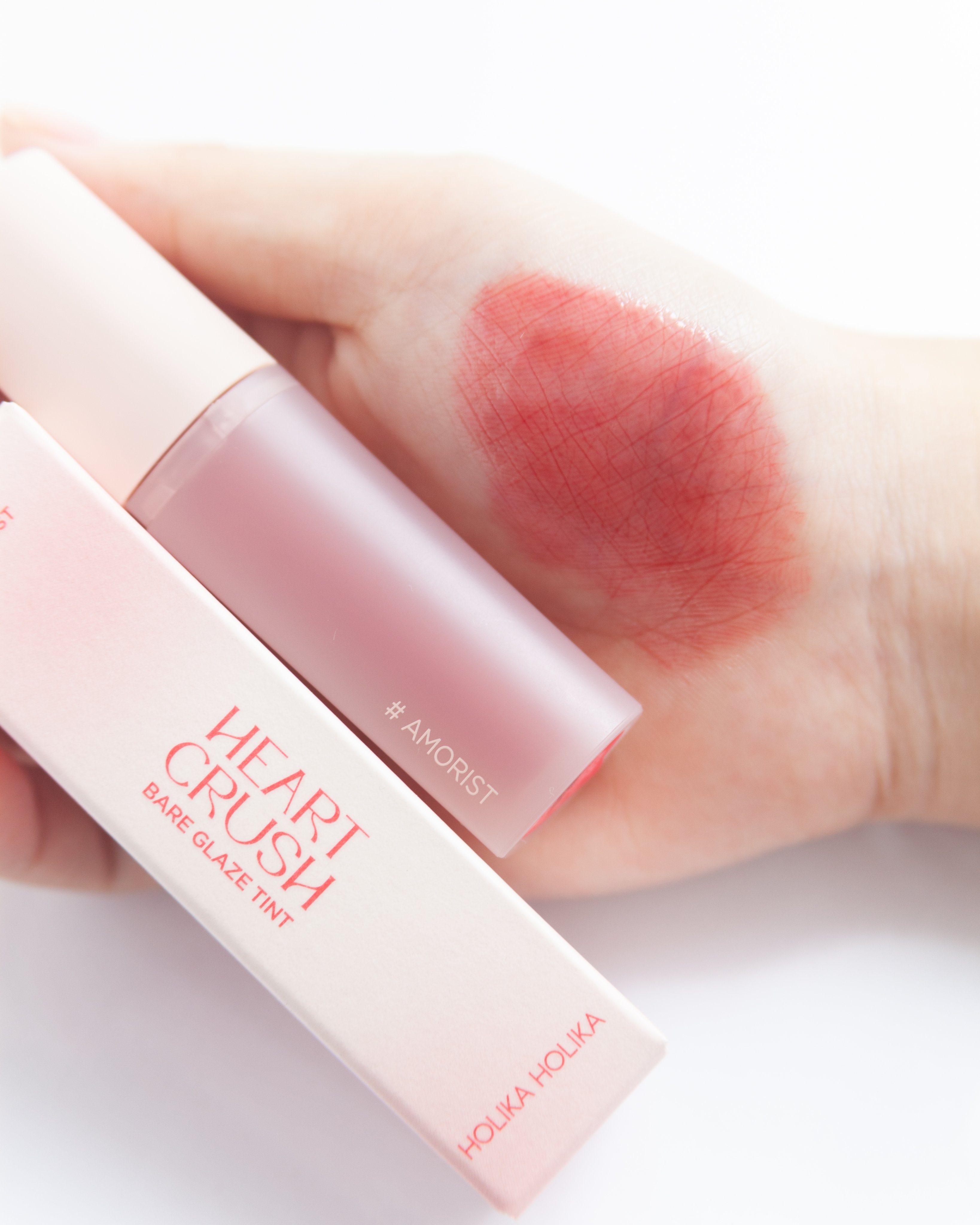 ハートクラッシュ ベアグレイズティント 01 アモリスト(AMORIST)/HOLIKA HOLIKA/リップティントを使ったクチコミ（1枚目）