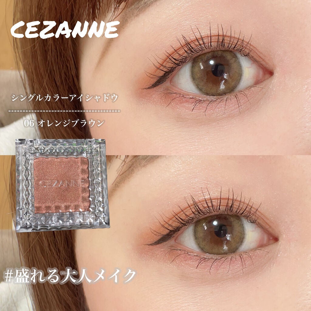 シングルカラーアイシャドウ/CEZANNE/単色アイシャドウを使ったクチコミ(1枚目)