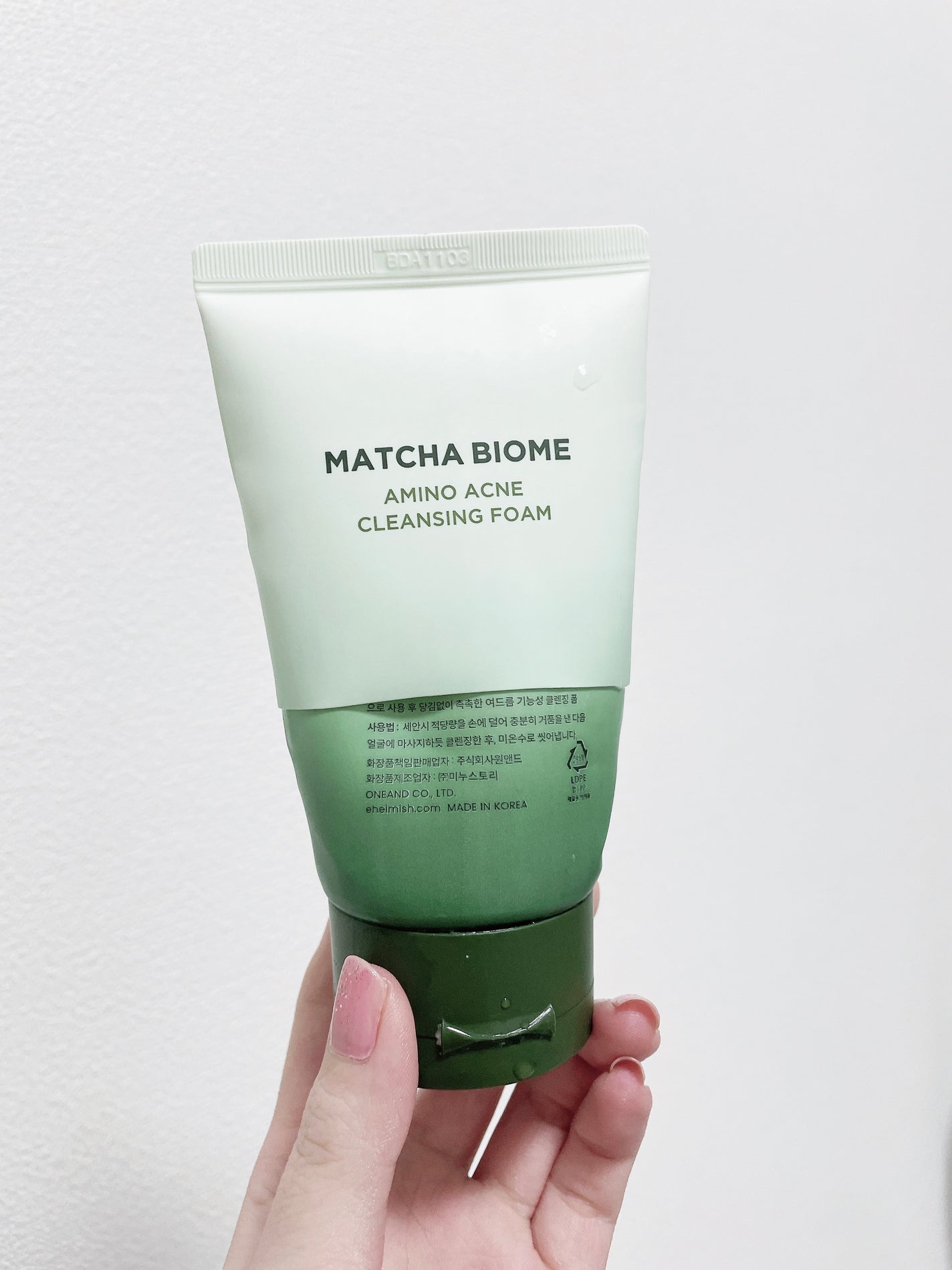 抹茶バイオーム アミノアクネ クレンジングフォーム/heimish/クレンジングクリームを使ったクチコミ(1枚目)
