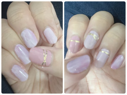 ノンワイプトップコート/セリア/ジェルネイルを使ったクチコミ(1枚目)