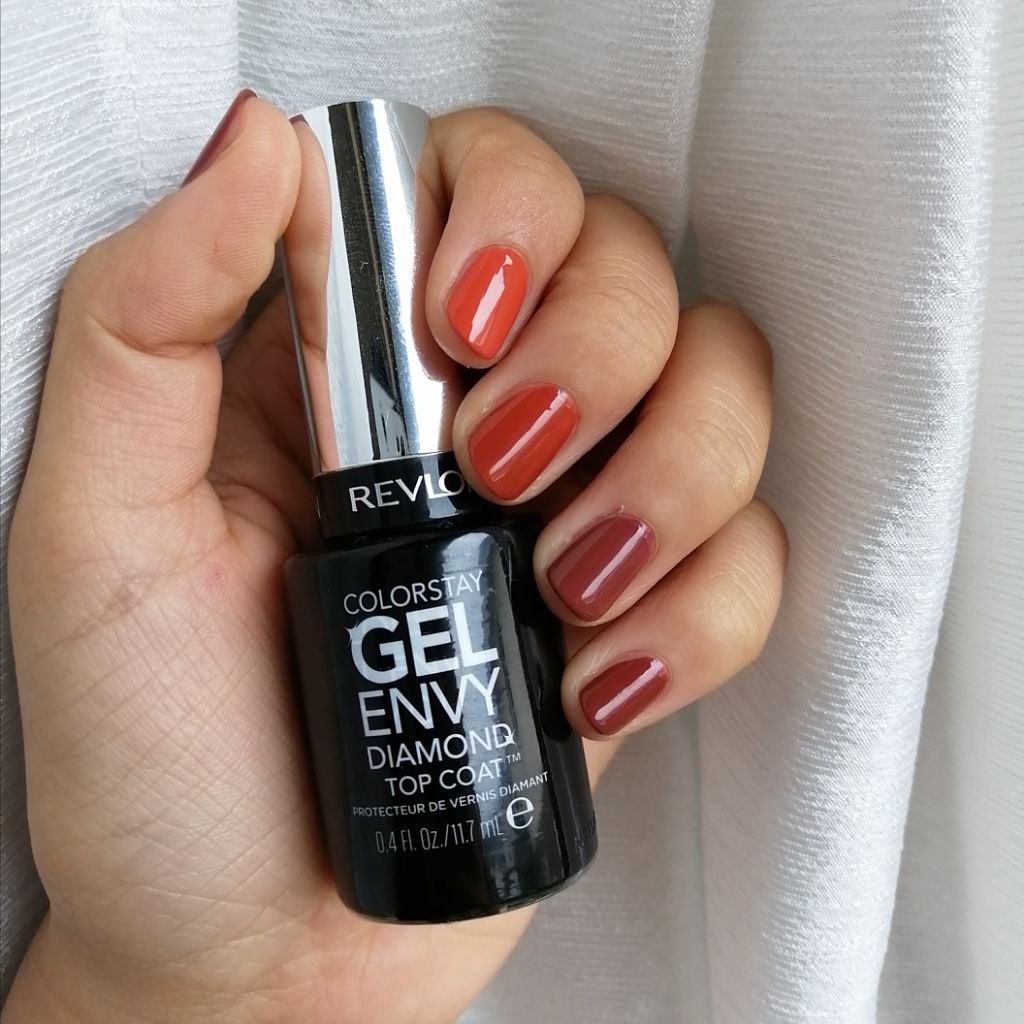 カラーステイ ジェル エンビー ダイヤモンド トップ コート N/REVLON/ネイルトップコートを使ったクチコミ（3枚目）