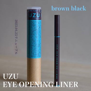 EYE OPENING LINER ブラウンブラック/UZU BY FLOWFUSHI/アイライナーを使ったクチコミ（2枚目）