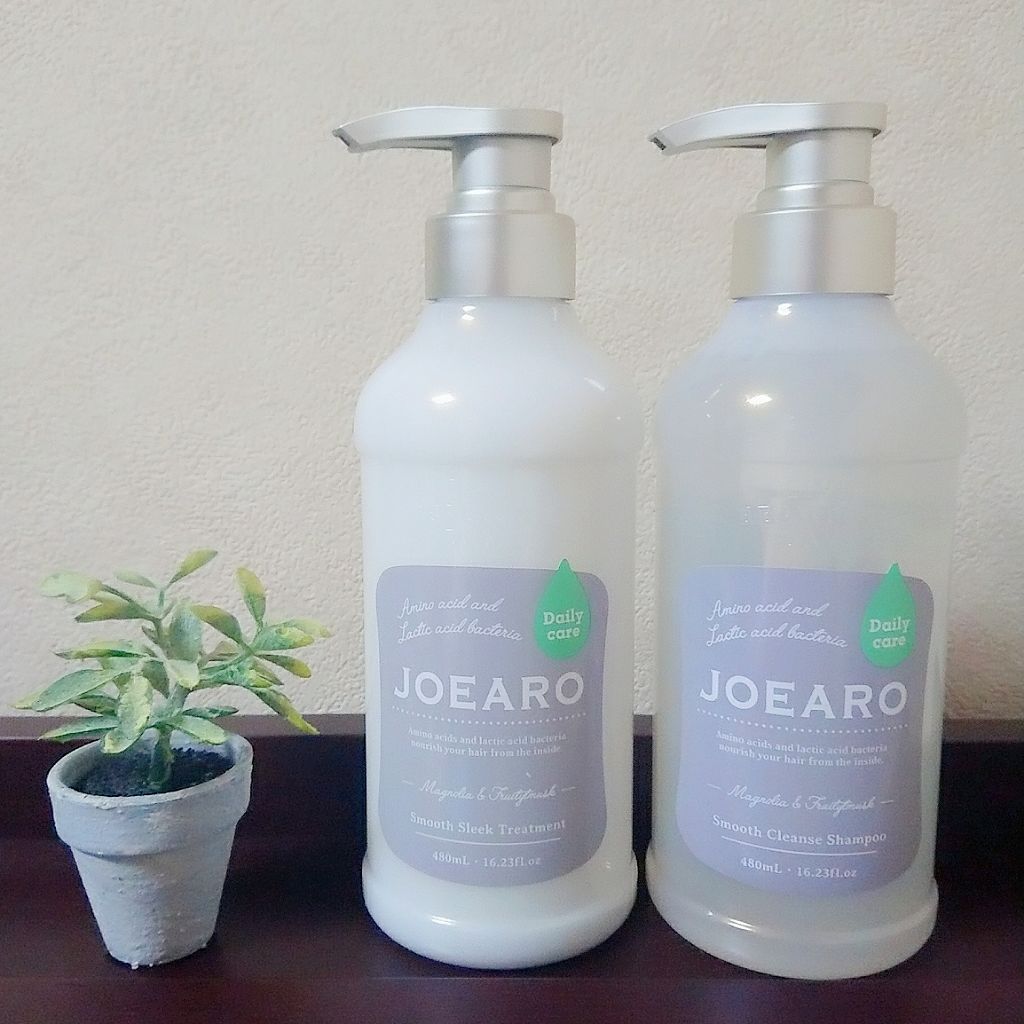 スムースクレンズシャンプー／スムーススリークトリートメント シャンプー/JOEARO/市販シャンプーを使ったクチコミ（1枚目）