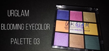 UR GLAM BLOOMING EYE COLOR PALETTE/U R GLAM/アイシャドウパレットを使ったクチコミ(1枚目)