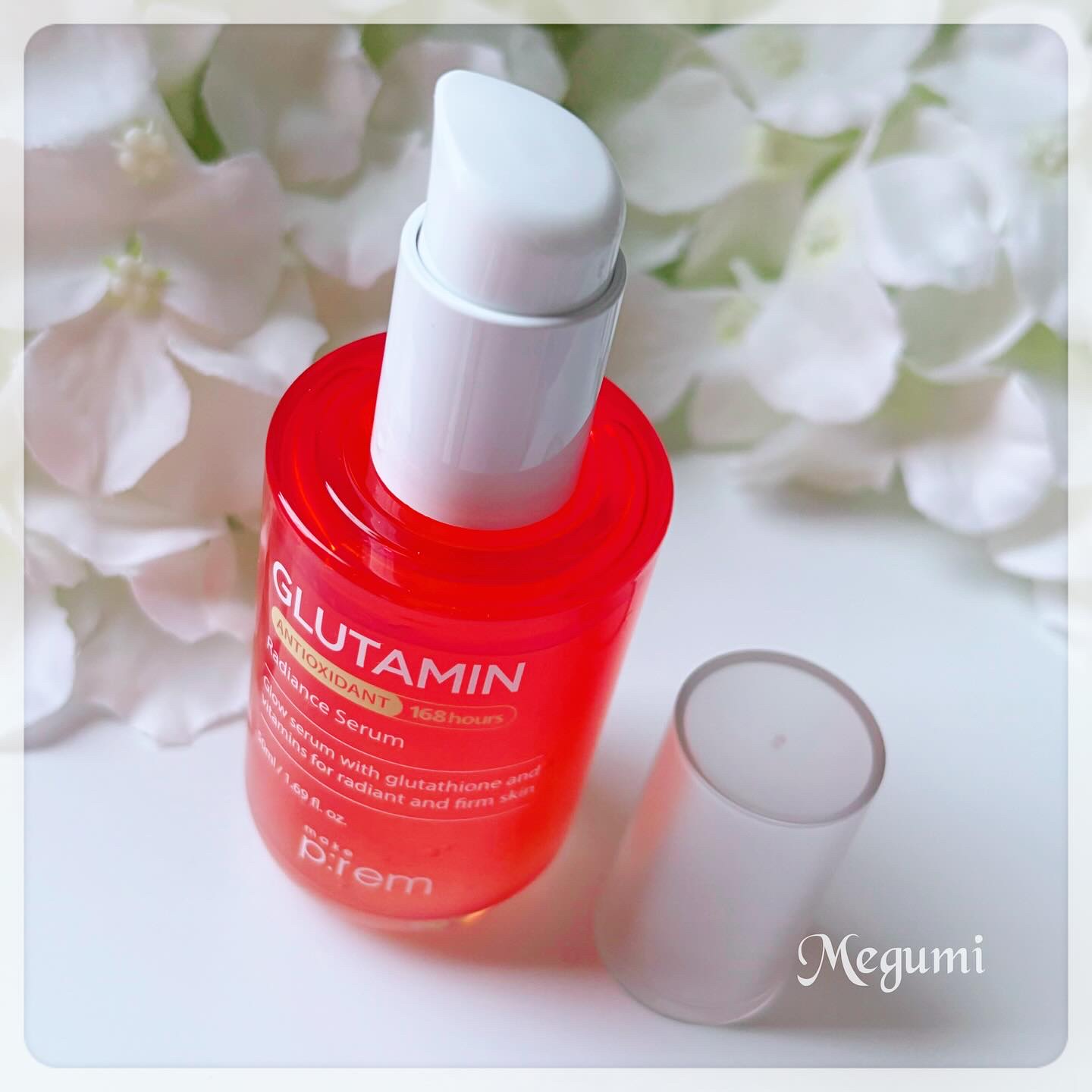 グルタミン抗酸化光彩セラム/make prem/美容液を使ったクチコミ（2枚目）