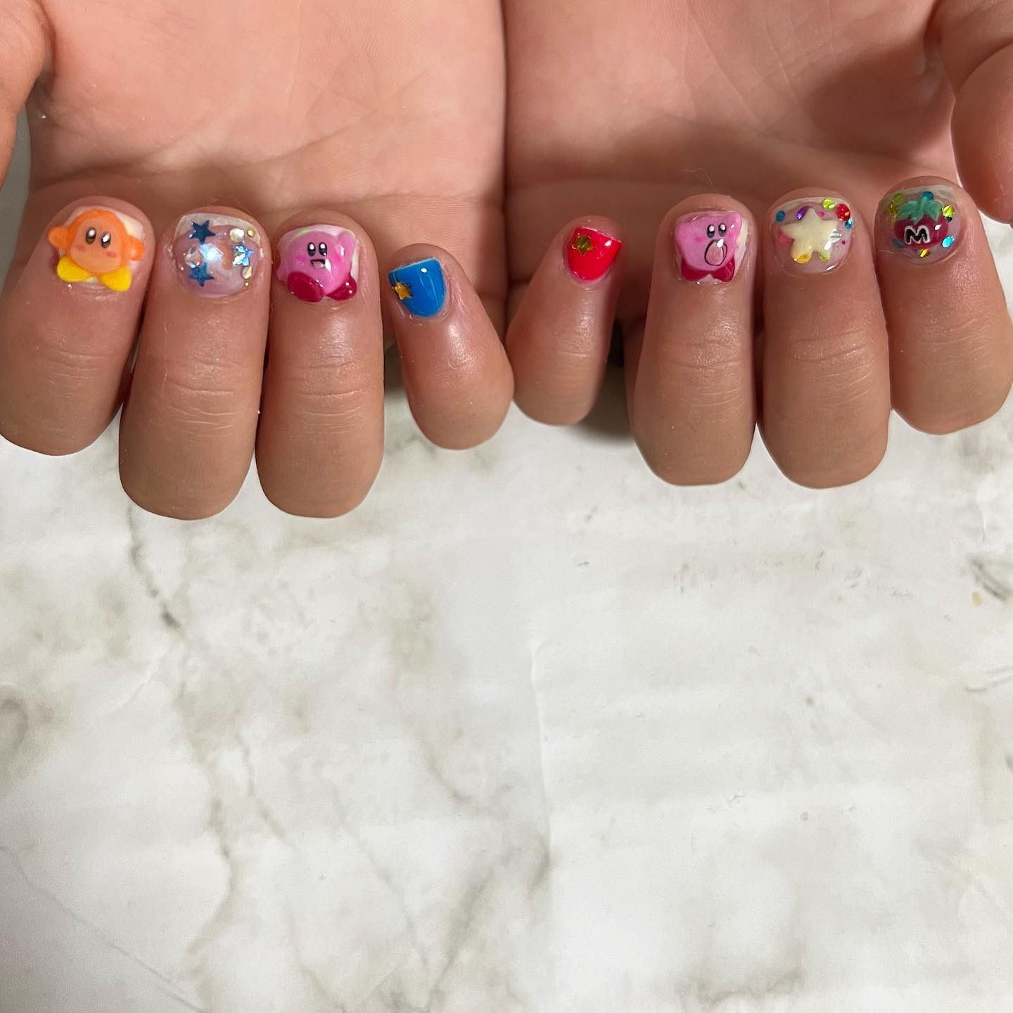 #鮮やか夏ネイル,#ネイル,#ニュアンスネイル,#スカルプネイル,#ジェルネイル,#ママネイル,#ギャルネイル,#大人ネイル,#派手ネイル,#ネイル,#城陽ネイル,#京都ネイル,#大阪ネイル,#奈良ネイルのネイルデザイン