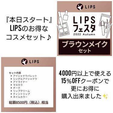 ブラウンメイクセット  LIPSフェスタ Autumn 2022/LIPS/メイクアップキットを使ったクチコミ（1枚目）