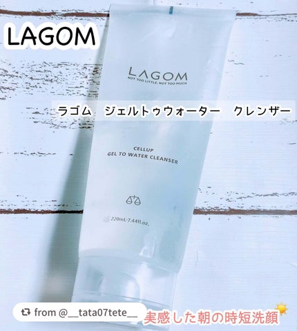 ラゴム ジェルトゥウォーター クレンザー(朝用洗顔)/LAGOM /その他洗顔料を使ったクチコミ(1枚目)