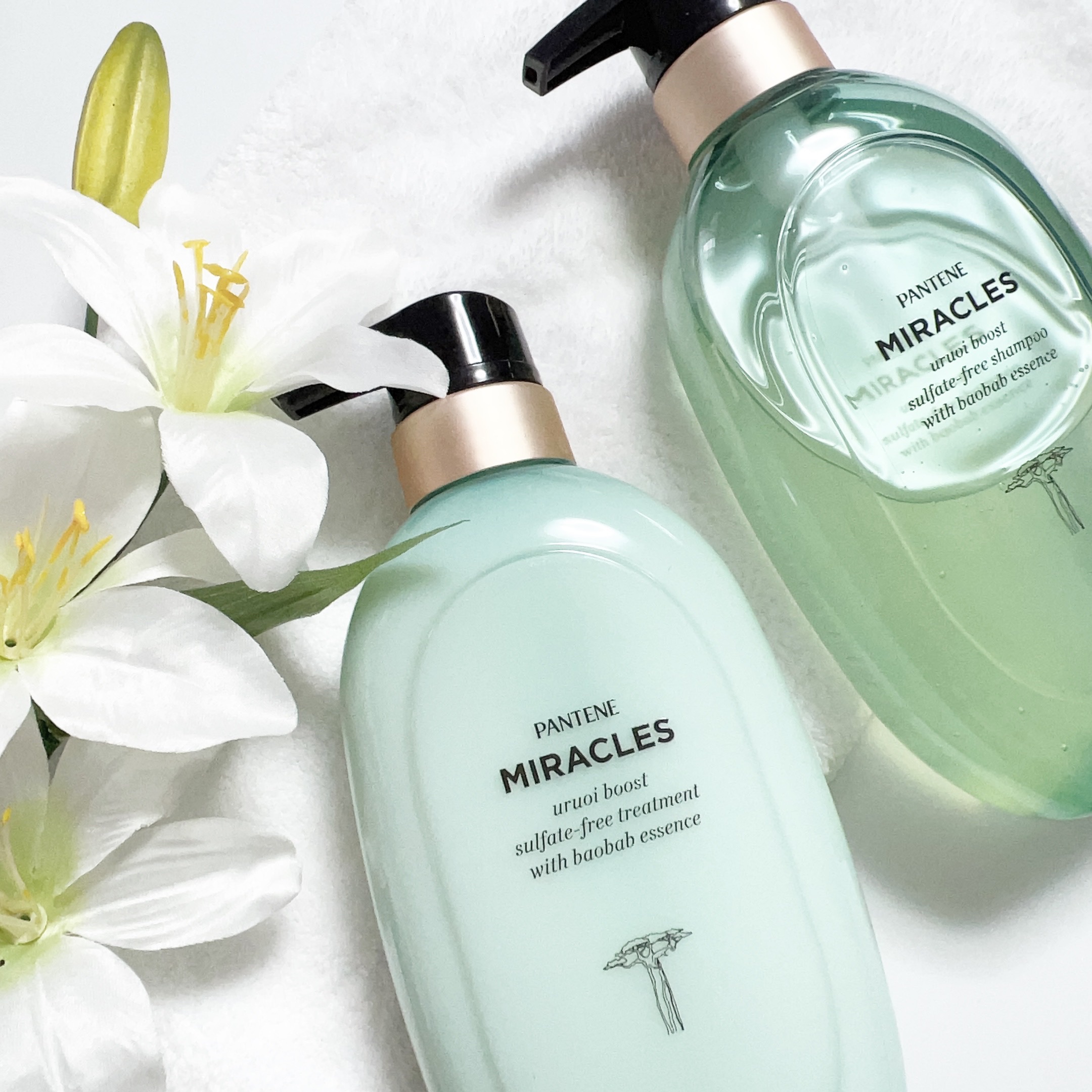 ミラクルズ うるおいブースト シャンプー/トリートメント/パンテーン/市販シャンプーを使ったクチコミ（1枚目）