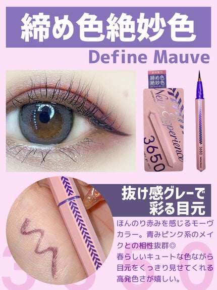リキッドアイライナー ディファインモーヴ(Define Mauve)/3650/リキッドアイライナーを使ったクチコミ(3枚目)