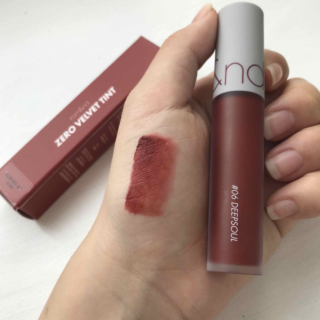 ゼロベルベットティント/rom&nd/リップティントを使ったクチコミ（2枚目）