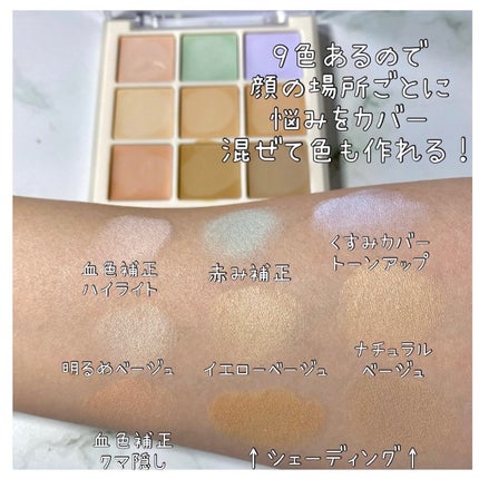 プロコンシーラーパレット/dasique/パレットコンシーラーを使ったクチコミ(3枚目)