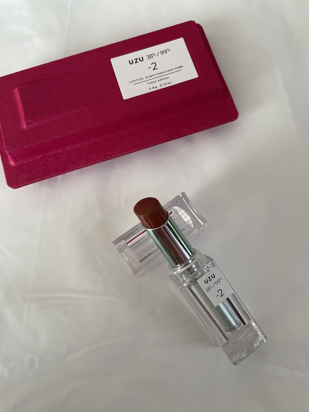  38°C / 99°F Lipstick <TOKYO>/UZU BY FLOWFUSHI/口紅を使ったクチコミ（2枚目）