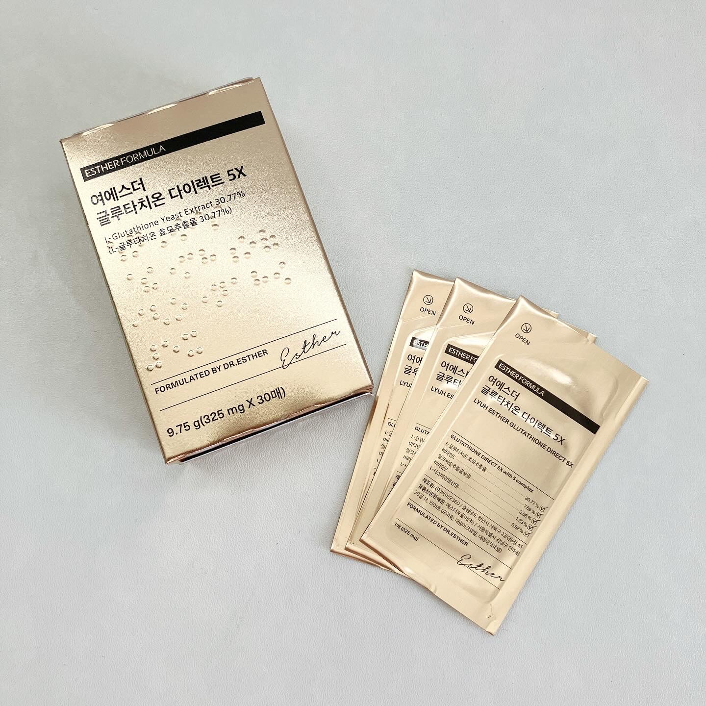 ヨエスターグルタチオンダイレクト５X/ESTHER FORMULA/美容サプリメントを使ったクチコミ（2枚目）