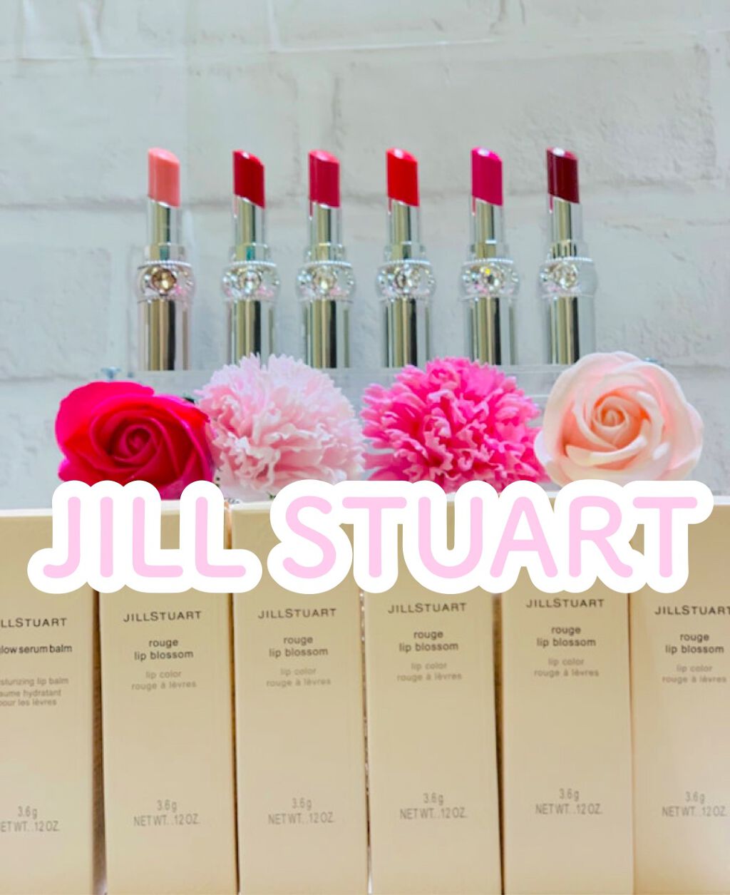 ジルスチュアート ルージュ リップブロッサム 202 magnolia bouquet/JILL STUART/口紅を使ったクチコミ（1枚目）