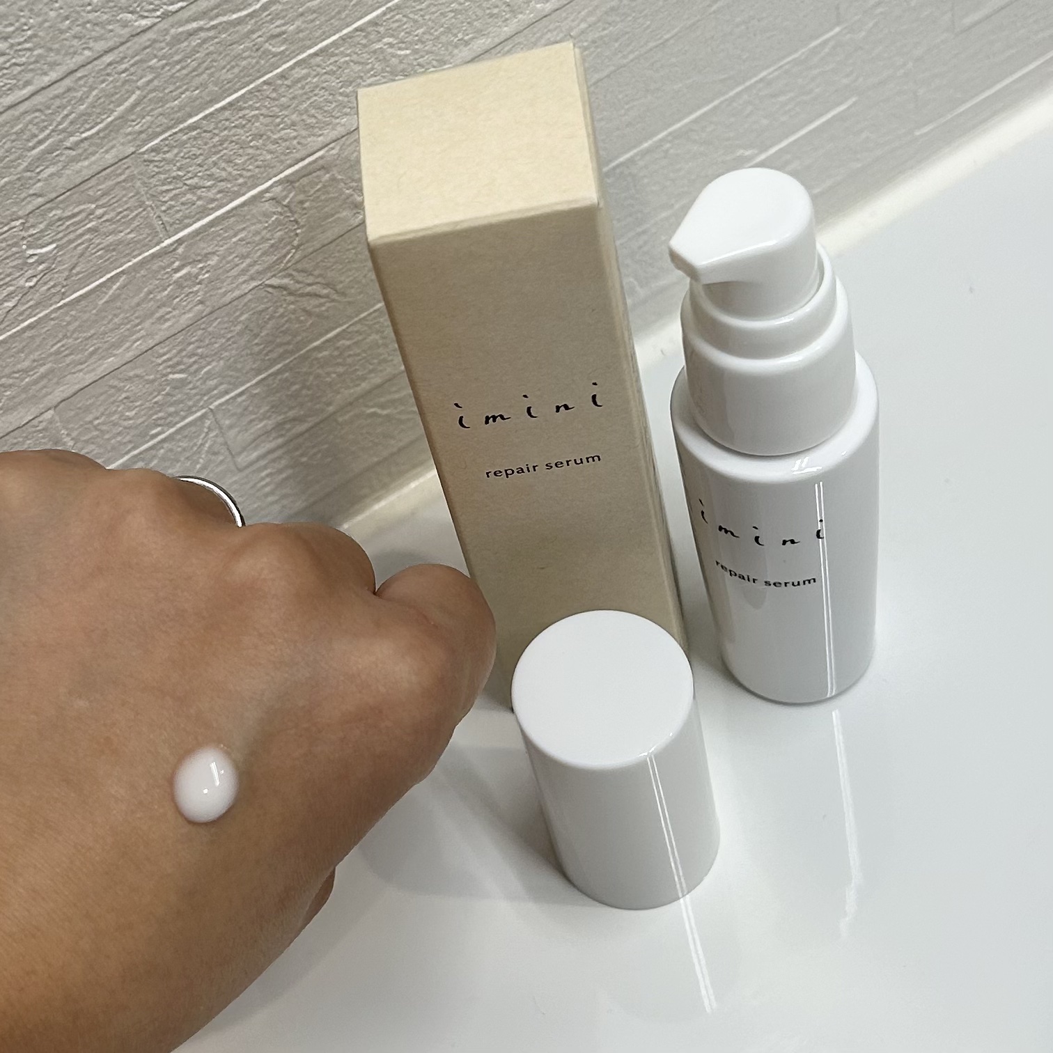 imini リペアセラム/imini/オールインワン化粧品を使ったクチコミ（2枚目）